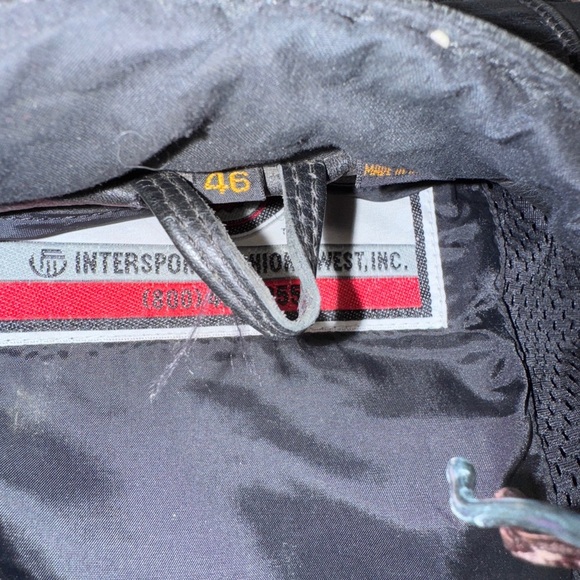 First Gear Black Leather Jacket for Road Bike - excellent condition size 46 - Picture 7 of 11